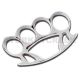 KNUCKLE BUCKLE SILVER HAMMER